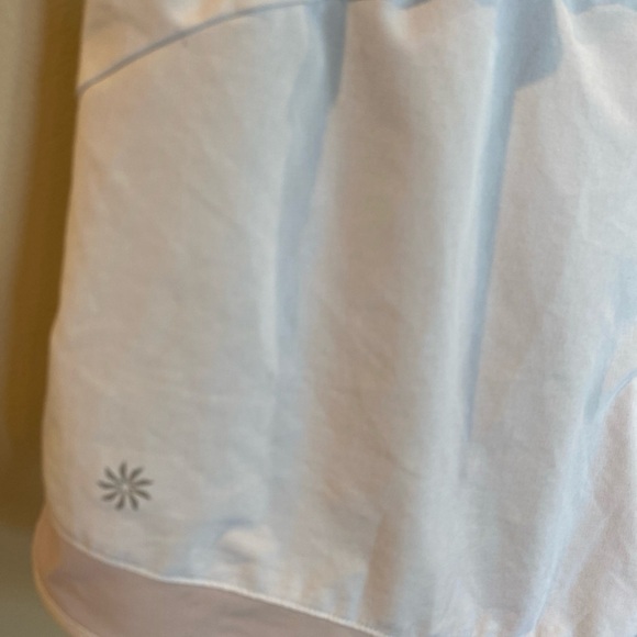 Athleta Mesh Racer Run Short  4” Inseam White Womens Size XS - Picture 5 of 8